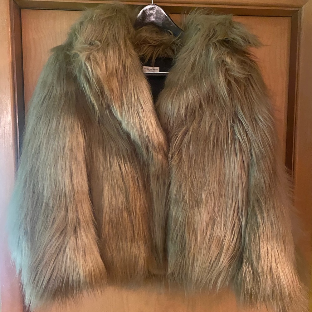 Dries Van Notes medium faux fur jacket